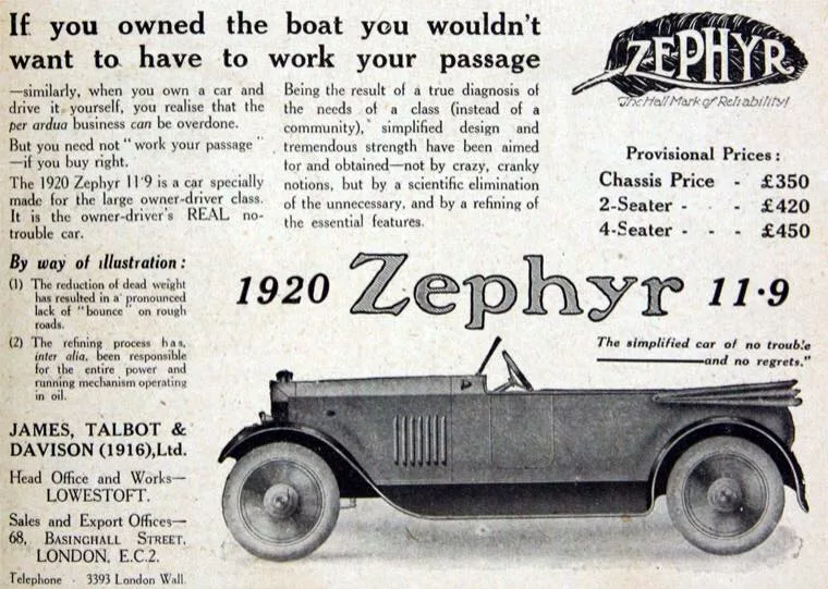 Zephyr Car