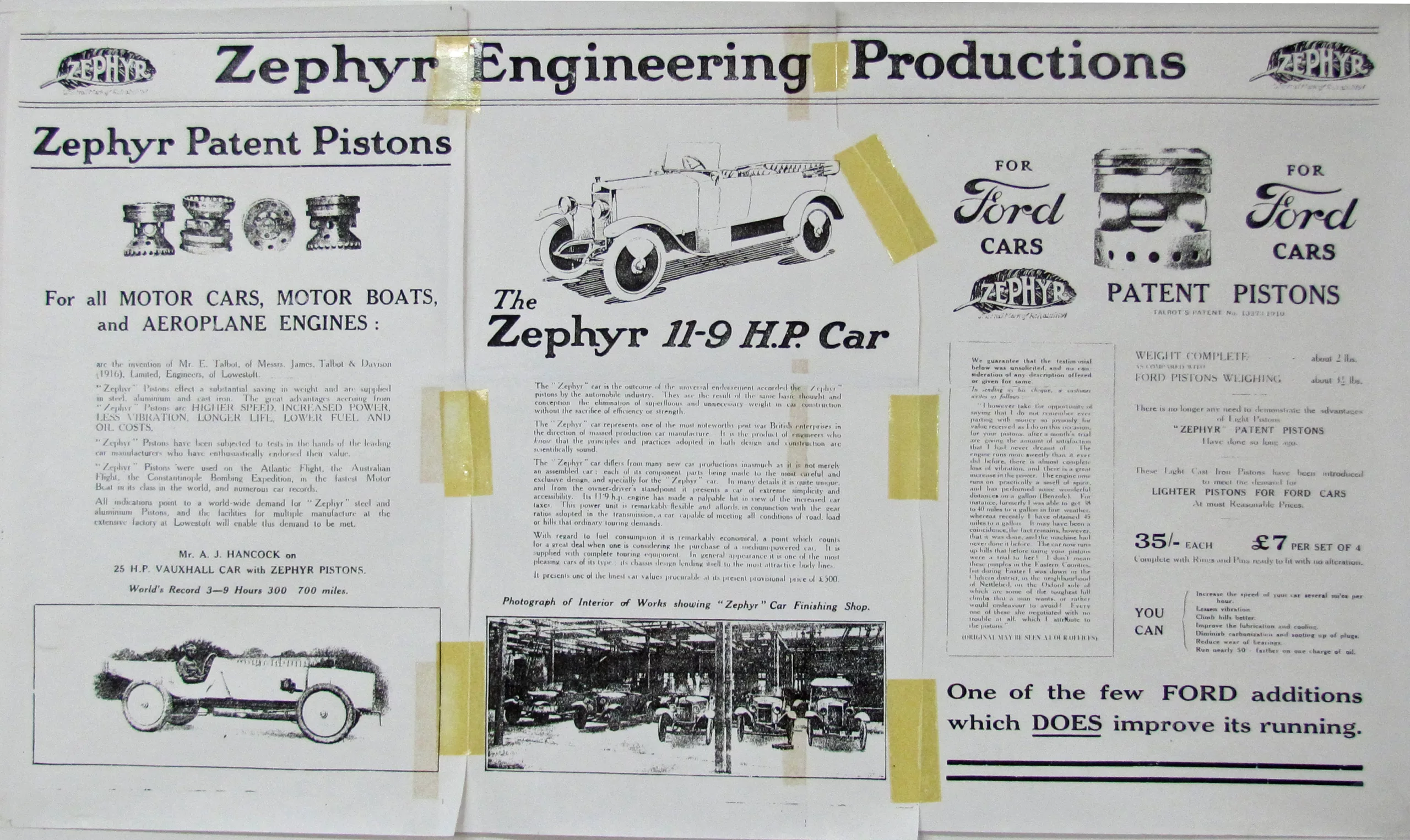 Zephyr Cars Brochure